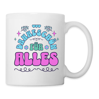 Tasse "Dankeschön für alles" - weiß
