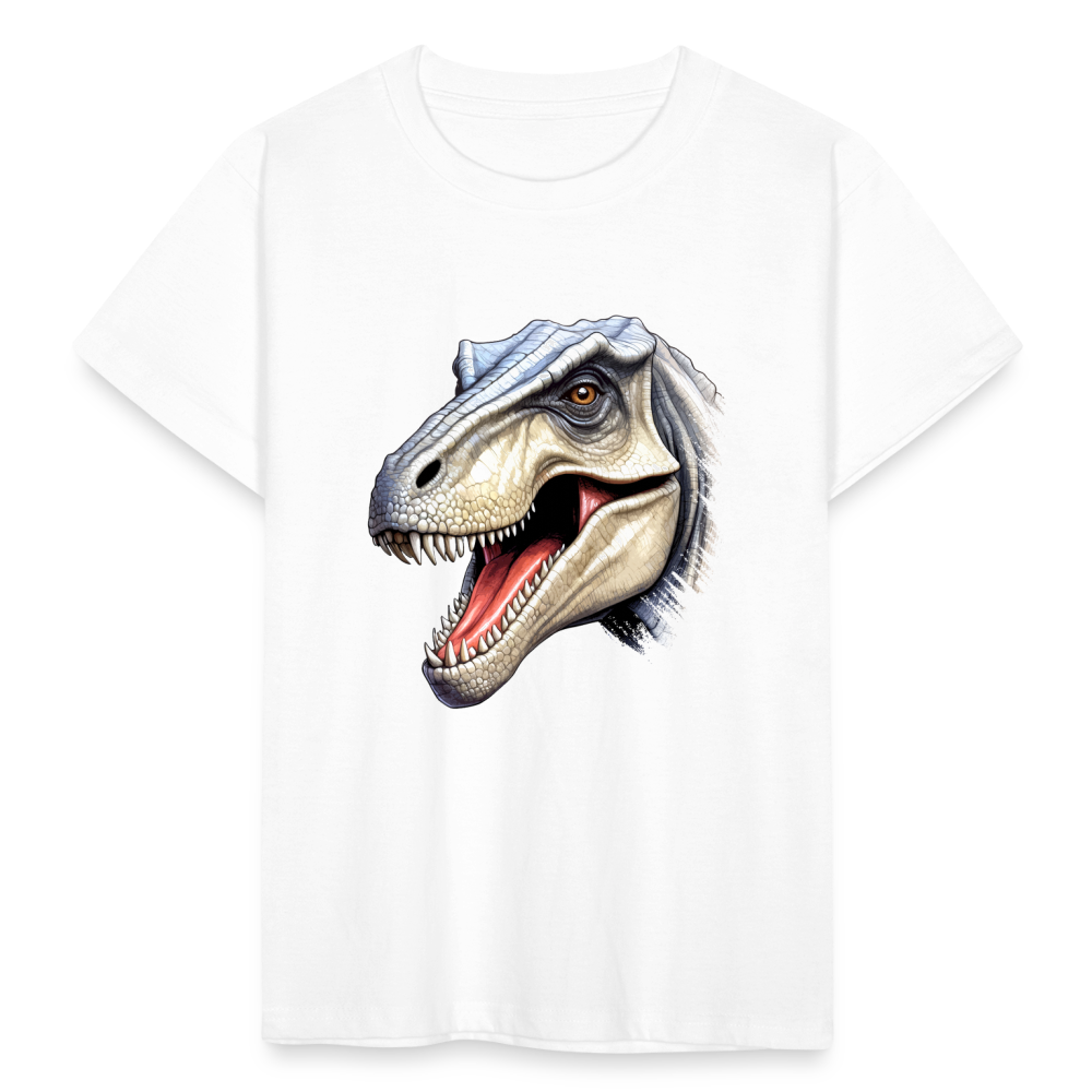 Kinder T-Shirt "Detaillierter Dinosaurier" - weiß