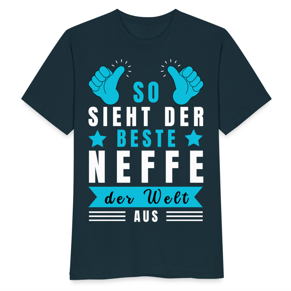 Männer T-Shirt "So sieht der beste Neffe der Welt aus" - Navy