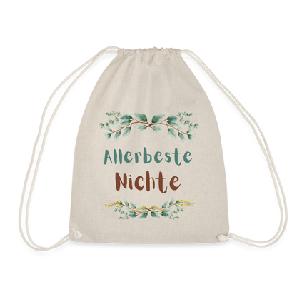 Turnbeutel "Allerbeste Nichte" - Natur