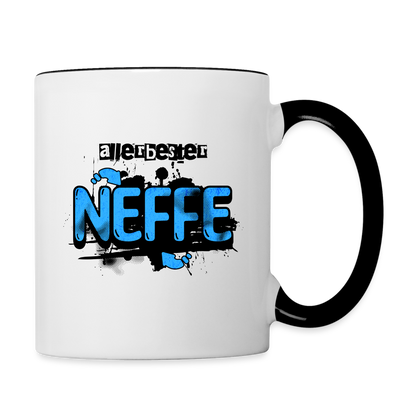 Tasse "Allerbester Neffe" - Weiß/Schwarz
