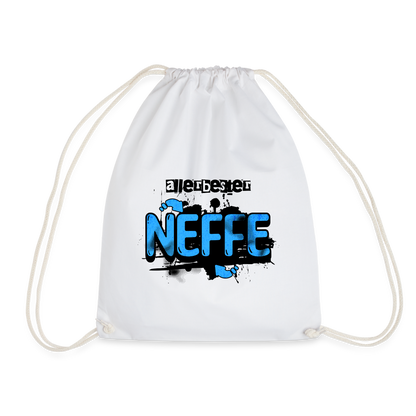 Turnbeutel "Allerbester Neffe" - weiß