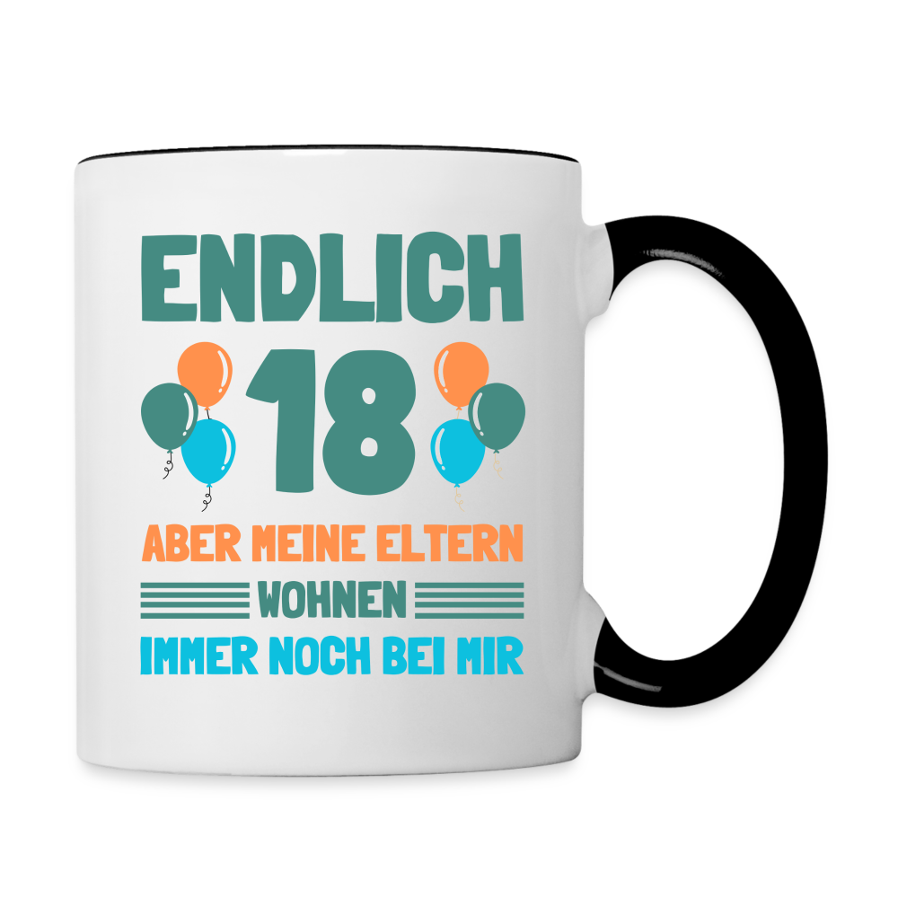 Tasse Avec Inscription En Allemand Endlich 18 Gobelets Parents