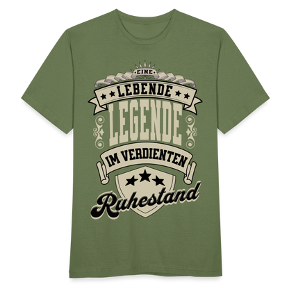 Männer T-Shirt "Eine lebende Legende im verdienten Ruhestand" - Militärgrün