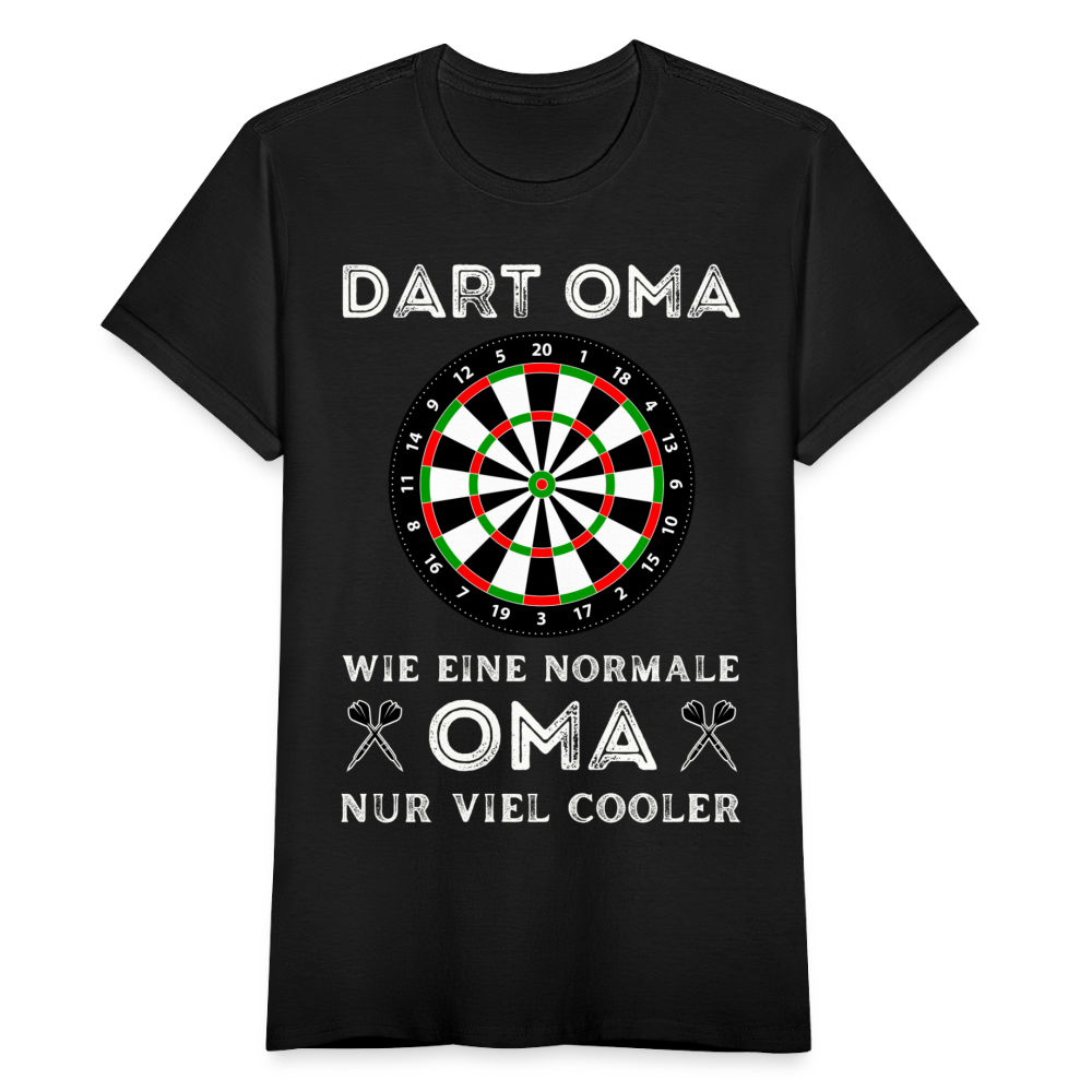 Frauen T-Shirt "Dart Oma" - Schwarz