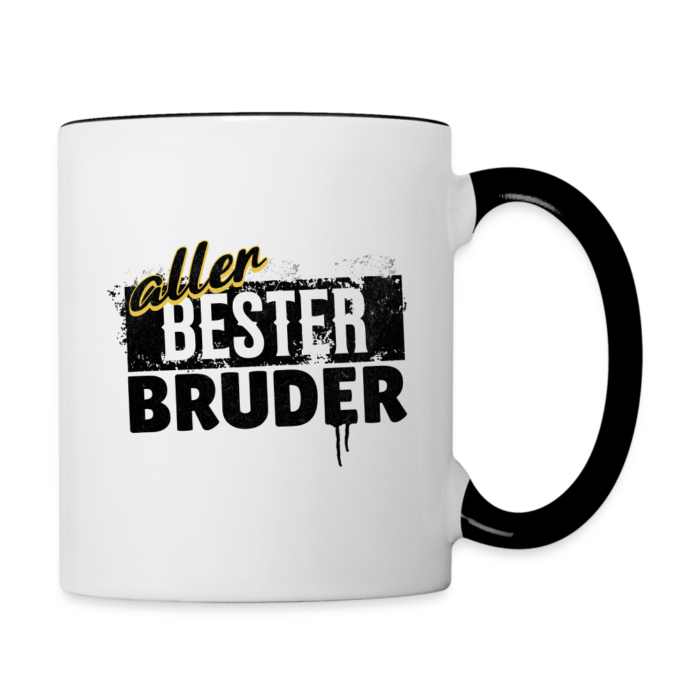 Tasse "Allerbester Bruder" - Weiß/Schwarz