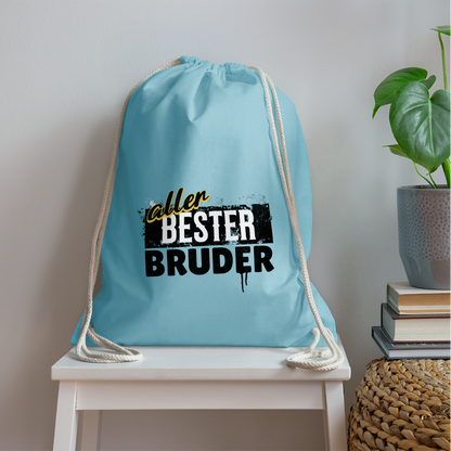 Turnbeutel "Allerbester Bruder" - Aqua