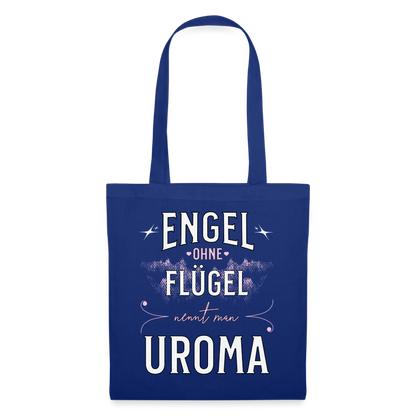 Stoffbeutel "Engel ohne Flügel nennt man Uroma" - Royalblau