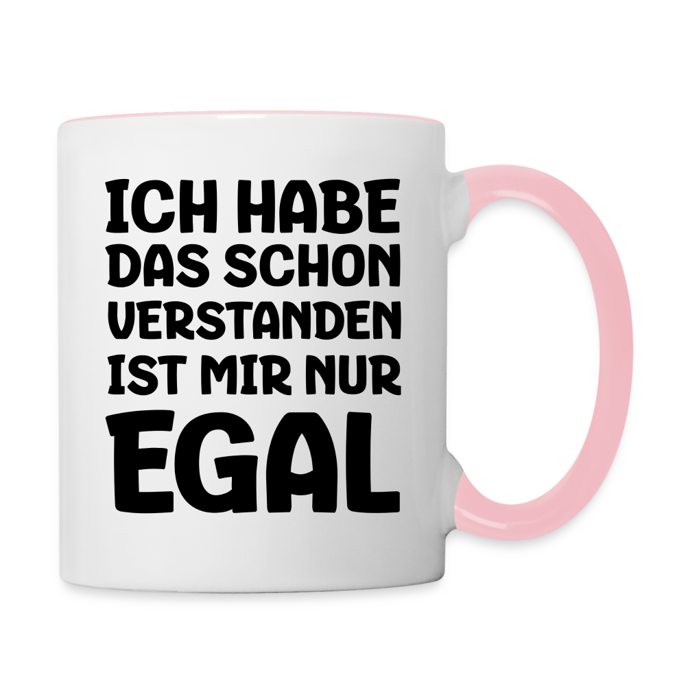 Tasse "Ich habe das schon verstanden, ist mir nur egal" - Weiß/Pink