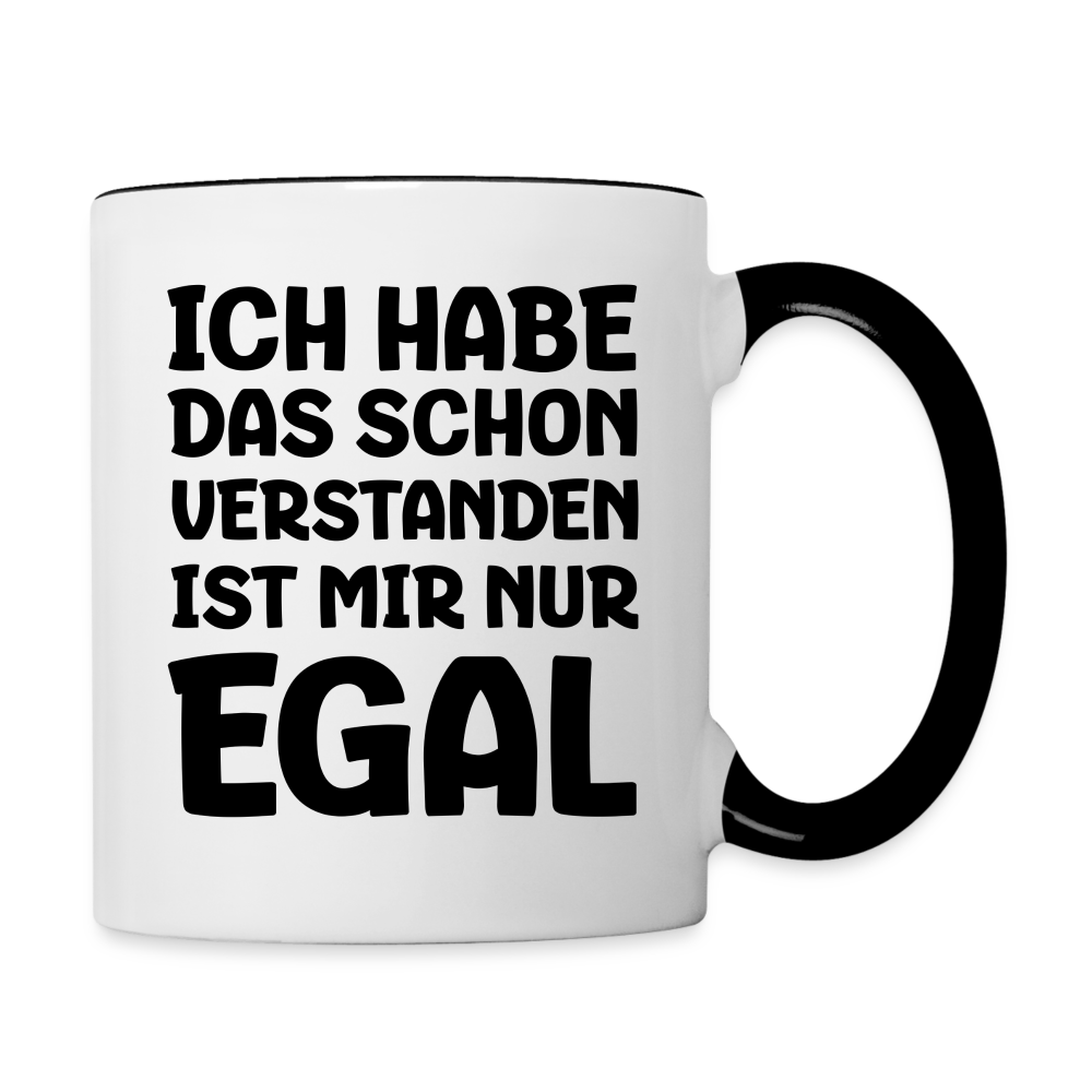 Tasse "Ich habe das schon verstanden, ist mir nur egal" - Weiß/Schwarz