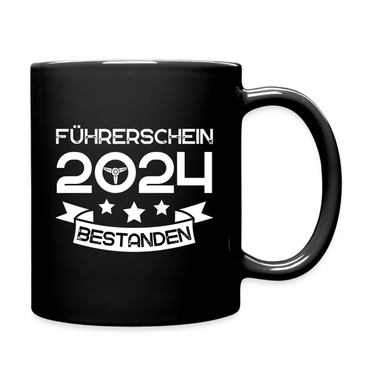 Tasse "Führerschein 2024 bestanden" Nr.2 - Schwarz