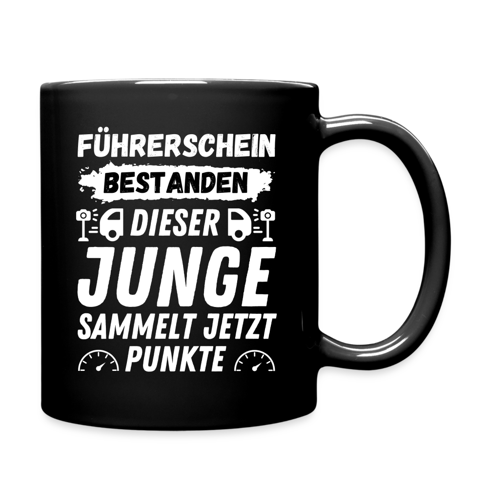 Tasse "Dieser Junge sammelt jetzt Punkte" - Schwarz