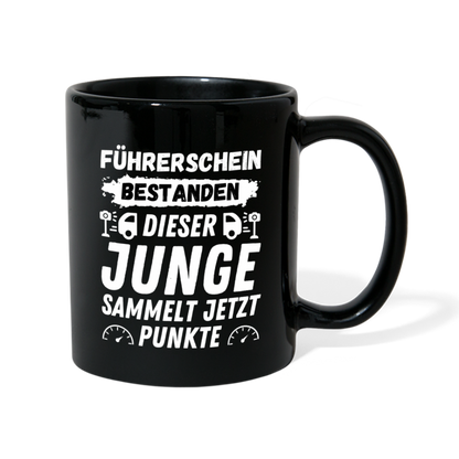 Tasse "Dieser Junge sammelt jetzt Punkte" - Schwarz