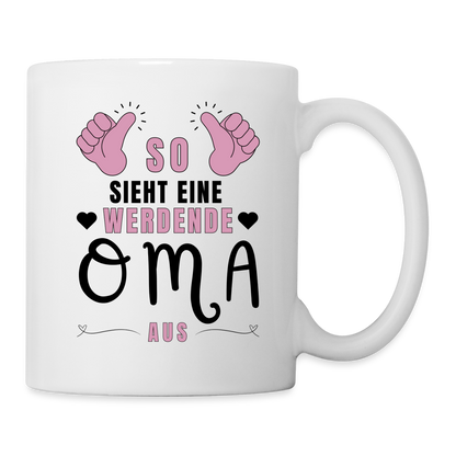 Tasse "So sieht eine werdende Oma aus" - weiß