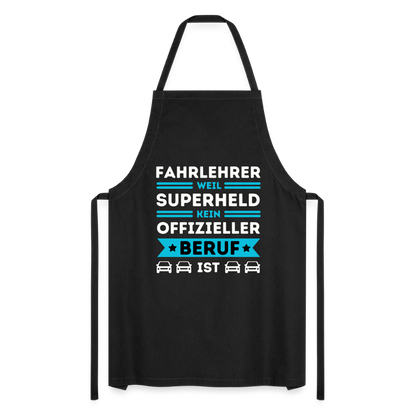 Kochschürze "Fahrlehrer, weil Superheld kein offizieller Beruf ist" - Schwarz