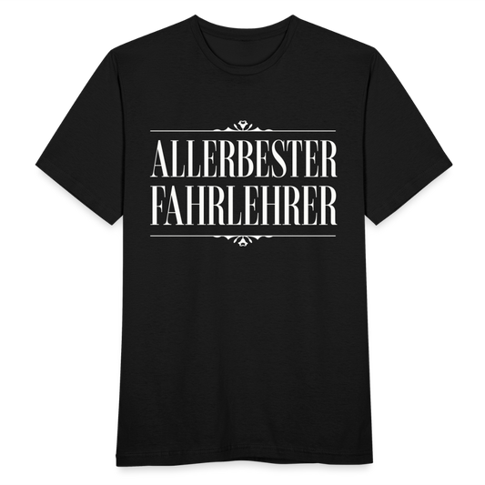 Männer T-Shirt "Allerbester Fahrlehrer" - Schwarz