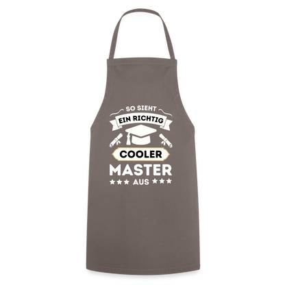 Kochschürze So sieht ein richtig cooler Master aus" - Grau