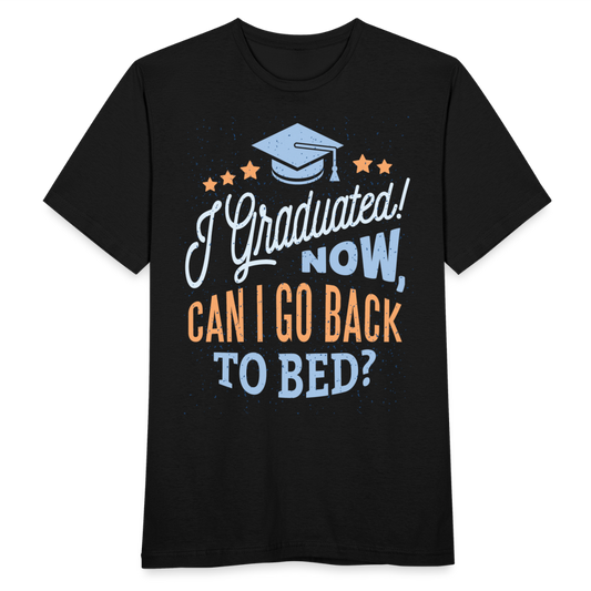 Männer T-Shirt "I graduated" - Schwarz