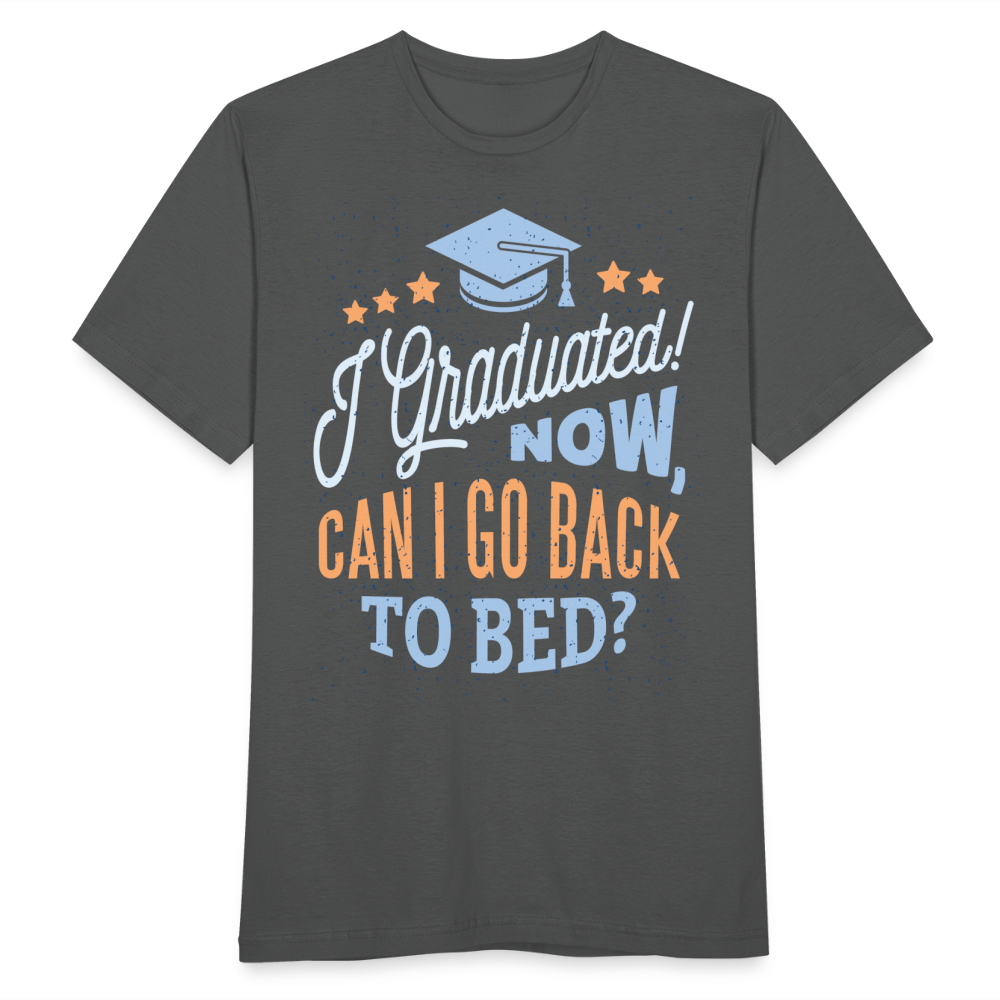 Männer T-Shirt "I graduated" - Anthrazit