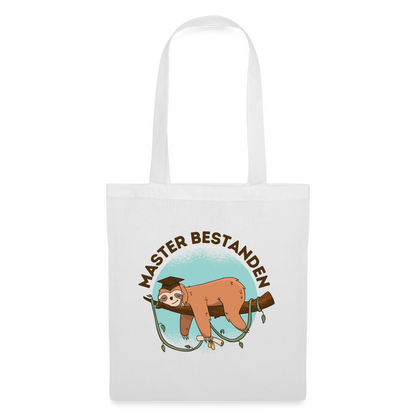 Stoffbeutel "Master bestanden" - weiß