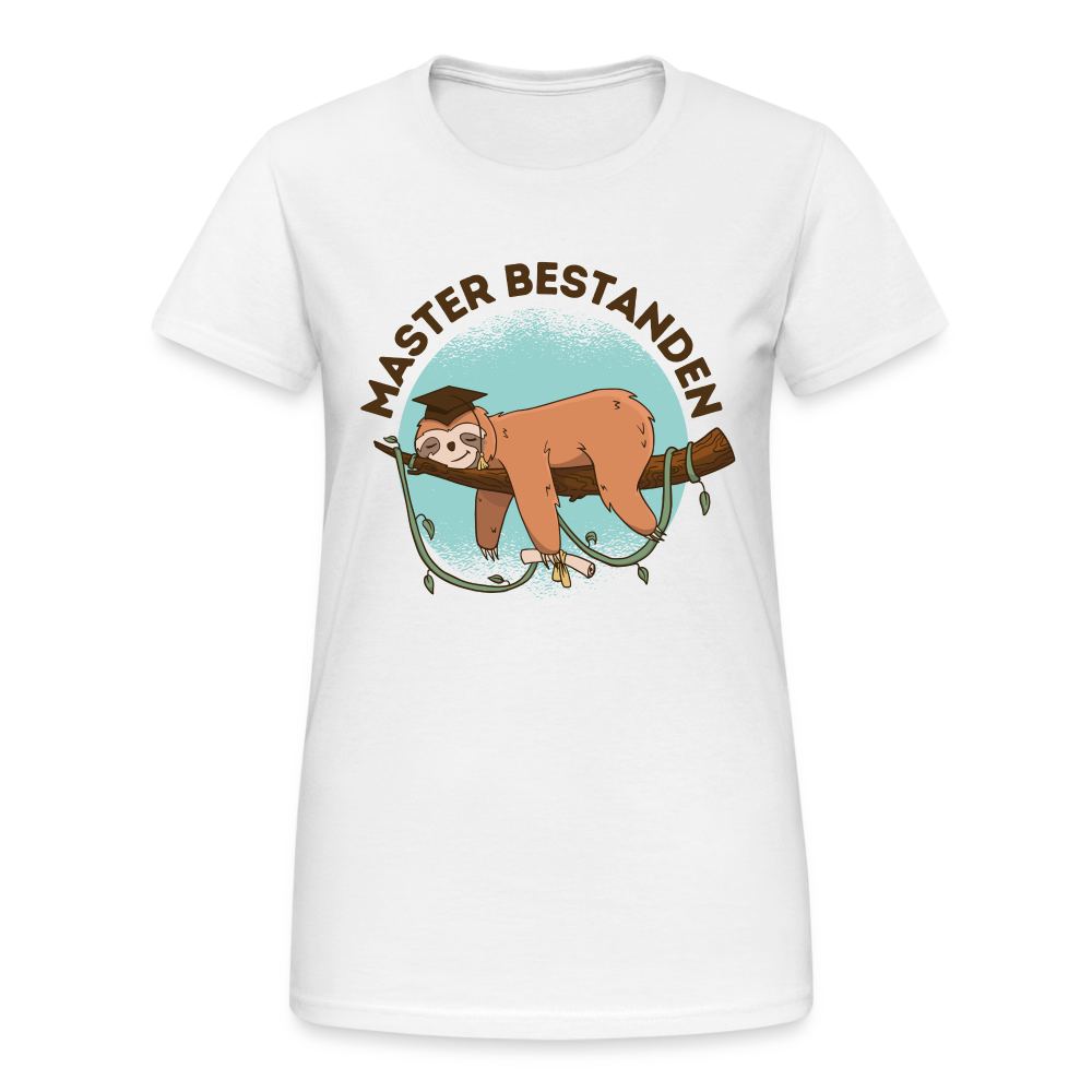 Frauen T-Shirt "Master bestanden" - weiß