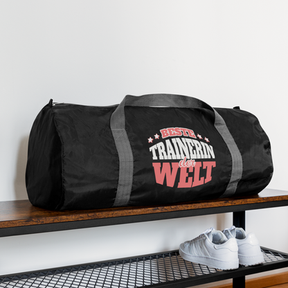 Sporttasche "Beste Trainerin der Welt" - Schwarz