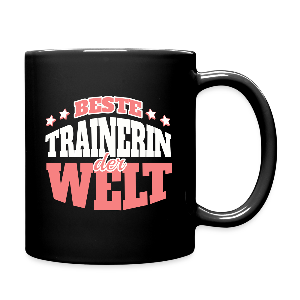 Tasse "Beste Trainerin der Welt" - Schwarz