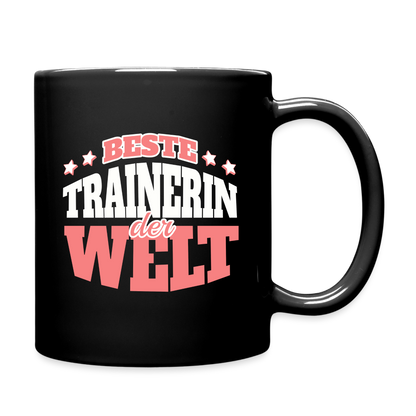 Tasse "Beste Trainerin der Welt" - Schwarz