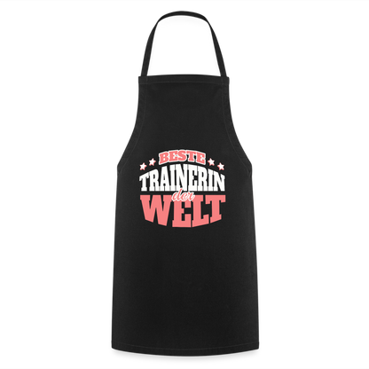 Kochschürze "Beste Trainerin der Welt" - Schwarz