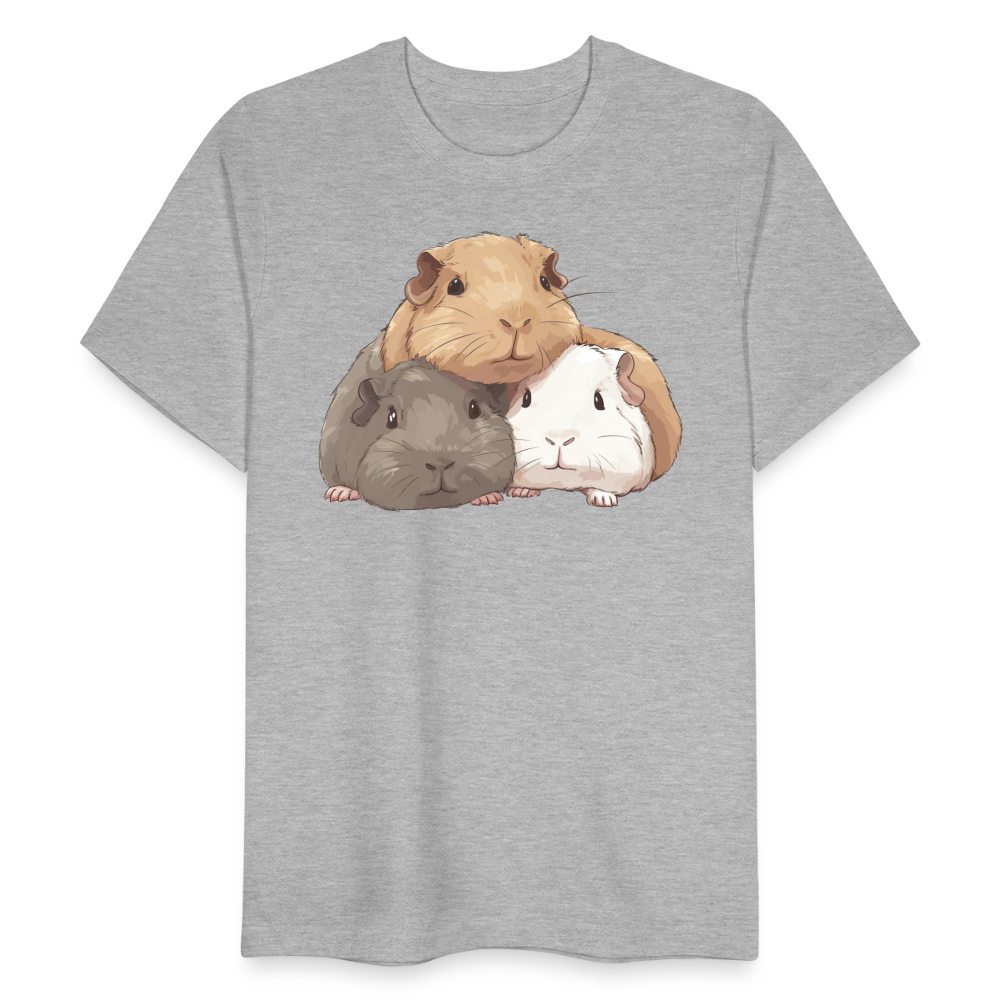 Frauen Bio-T-Shirt "Meerschweinchen" - Grau meliert