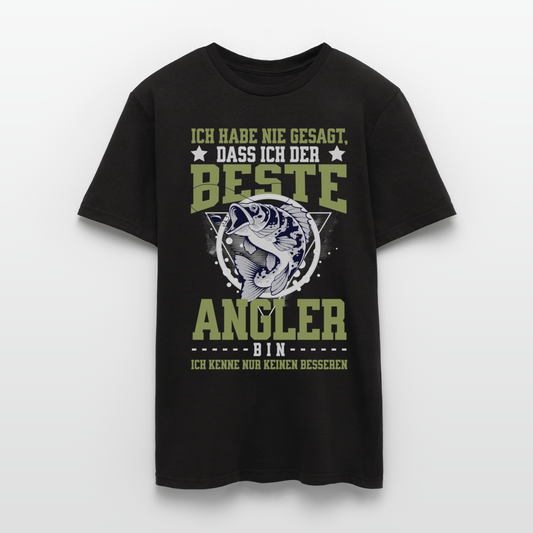 Männer T-Shirt "Ich habe nie gesagt, dass ich der beste Angler bin..." - Schwarz