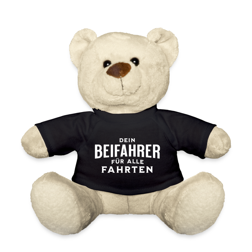 Teddy "Dein Beifahrer für alle Fahrten" - Schwarz