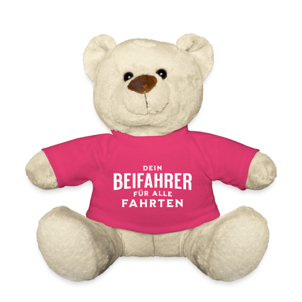 Teddy "Dein Beifahrer für alle Fahrten" - Pink