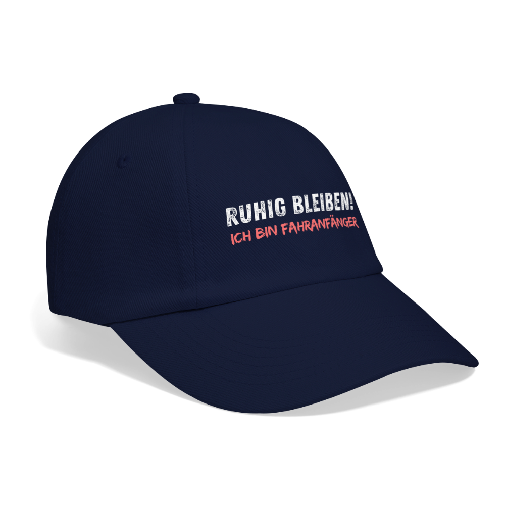 Baseballkappe "Ruhig bleiben! Ich bin Fahranfänger" - Blau/Blau