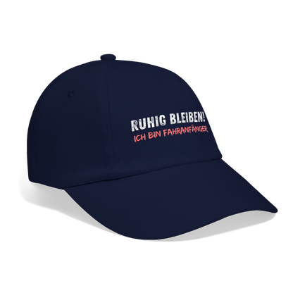 Baseballkappe "Ruhig bleiben! Ich bin Fahranfänger" - Blau/Blau