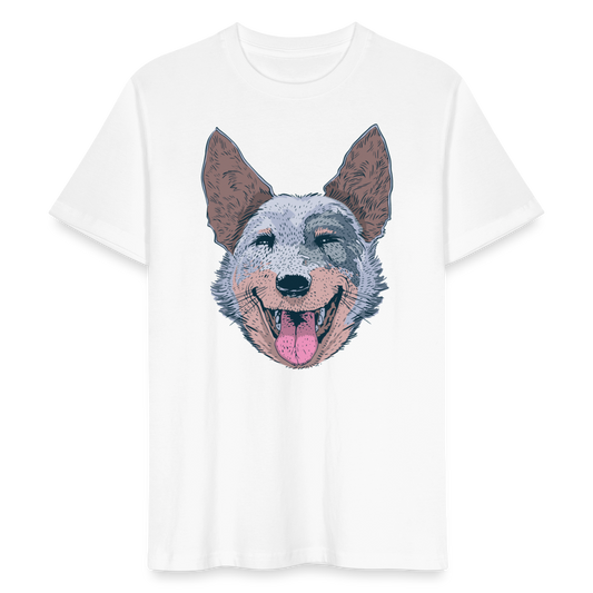 Männer Bio T-Shirt "Australian Cattle Dog" - Weiß