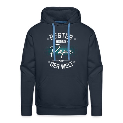 Männer Hoodie "Bester Bonus Papa der Welt" - Navy
