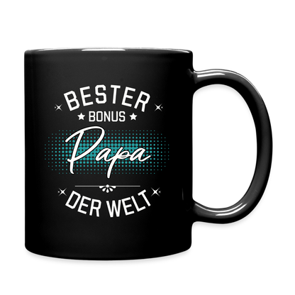 Tasse "Bester Bonus Papa der Welt" - Schwarz