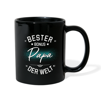 Tasse "Bester Bonus Papa der Welt" - Schwarz