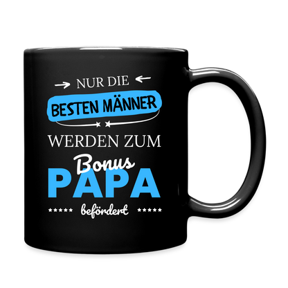 Tasse "Nur die besten Männer werden zum Bonus Papa befördert" - Schwarz