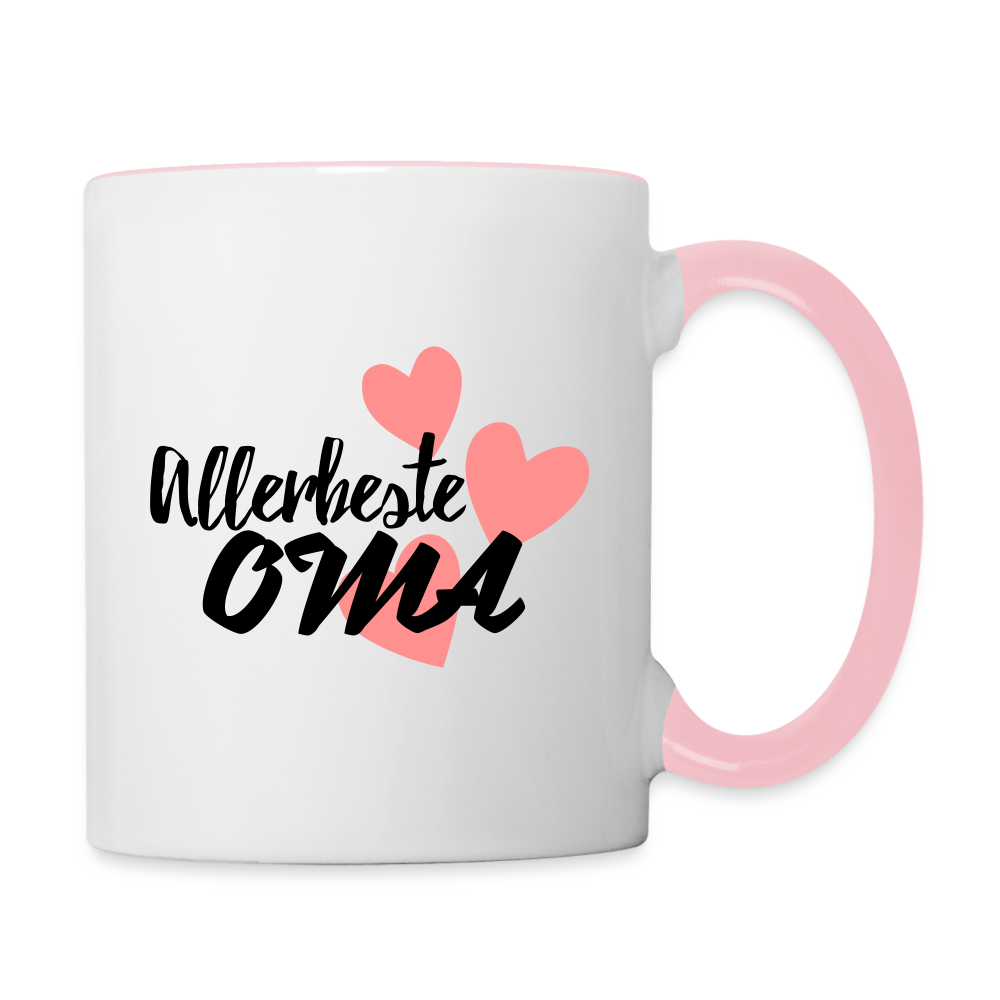 Tasse "Allerbeste Oma" - Weiß/Pink