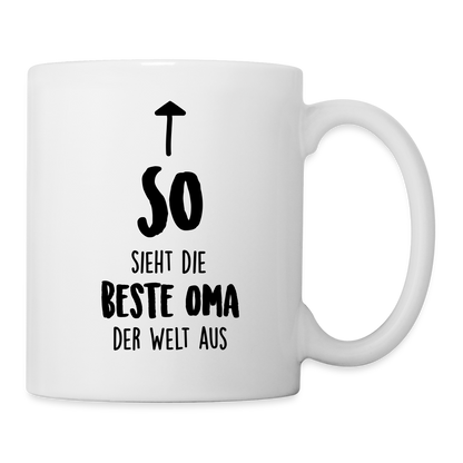 Tasse "So sieht die beste Oma der Welt aus" - Weiß
