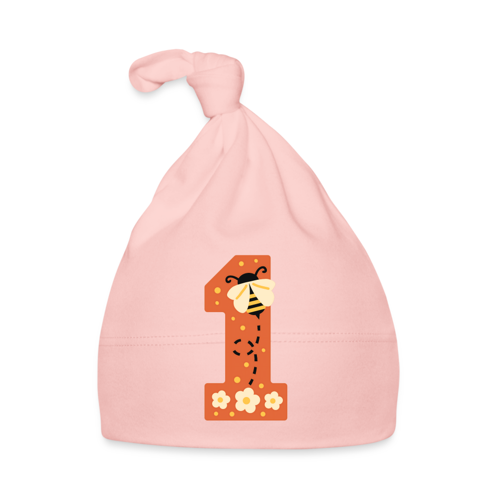 Baby Mütze "1. Geburtstag" (Niedliche Biene) - Rosa