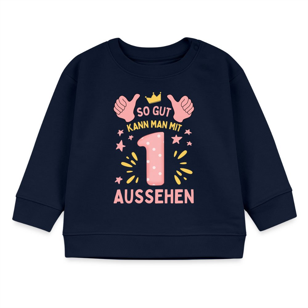 Geburtstagspullover "So gut kann man mit 1 aussehen" - Navy