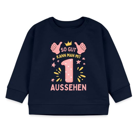 Geburtstagspullover "So gut kann man mit 1 aussehen" - Navy