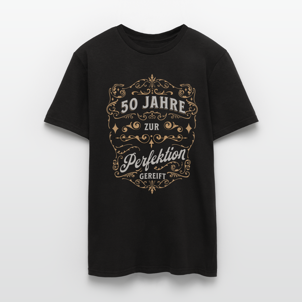 Männer T-Shirt "50 Jahre zur Perfektion gereift" - Schwarz