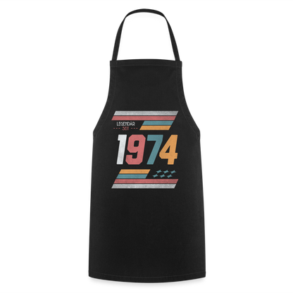 Kochschürze "Legendär seit 1974" - Schwarz
