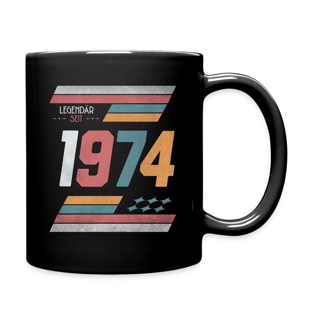 Tasse "Legendär seit 1974" - Schwarz