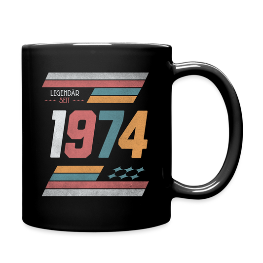 Tasse "Legendär seit 1974" - Schwarz