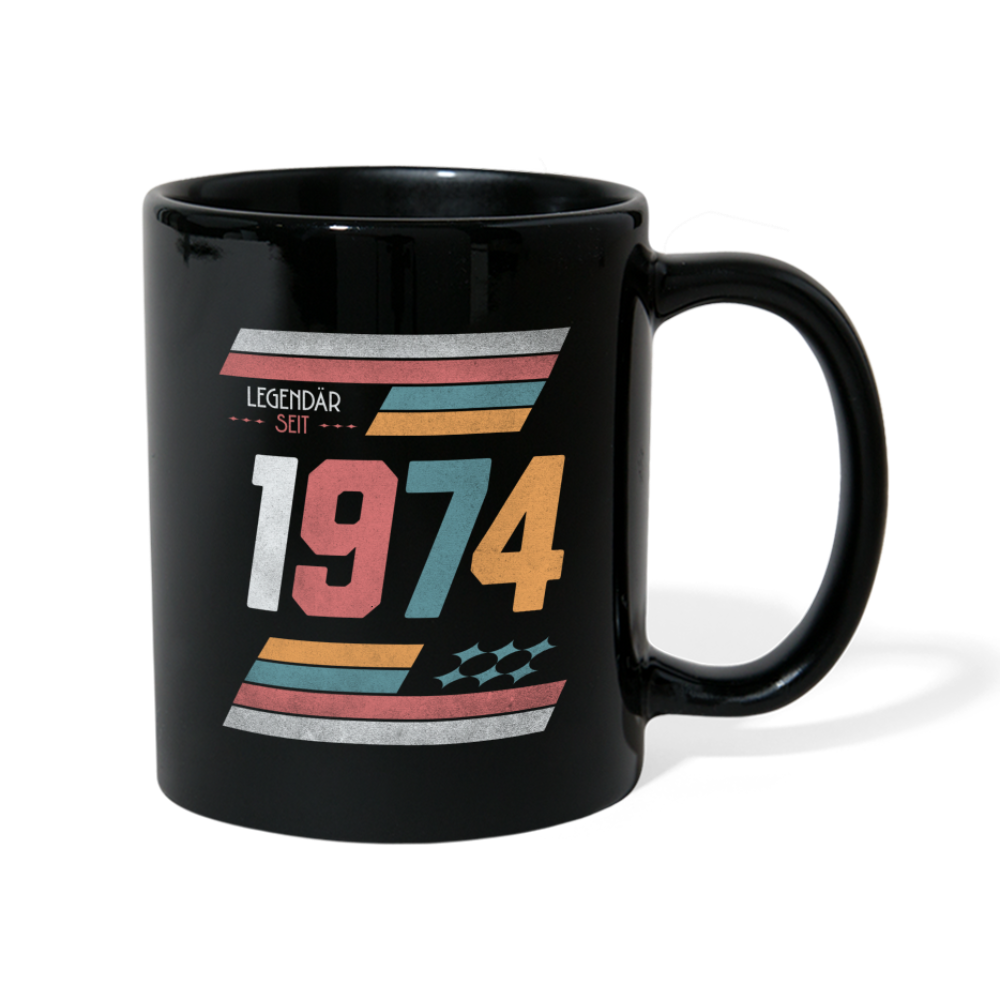 Tasse "Legendär seit 1974" - Schwarz